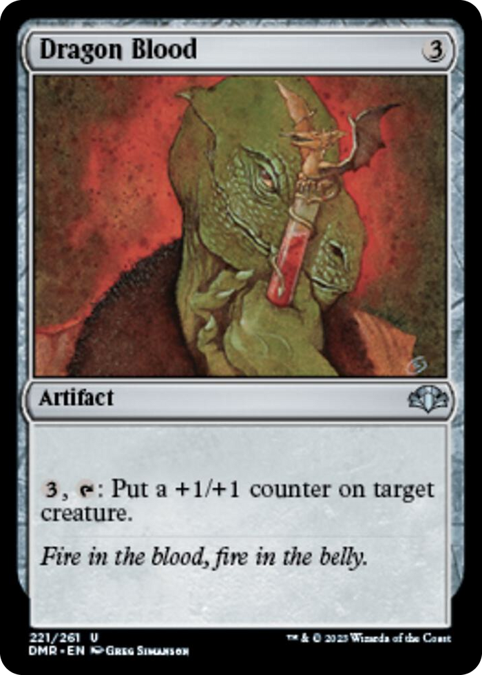 Dragon Blood #221 U - Dominaria Remastered Pokemon card