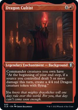 0503 Dragon Cultist (Foil Etched) U Commander Legends: Battle for Baldur's Gate
