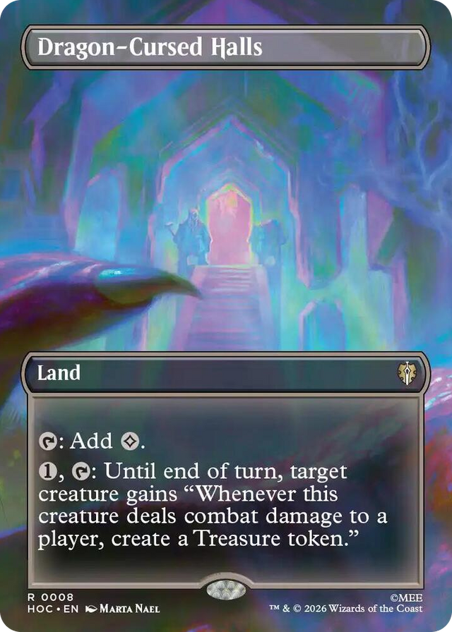 0008 Dragon-Cursed Halls (Borderless) R The Hobbit: Eternal-Legal