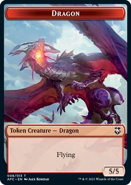 0006 Dragon // Dragon Spirit Double-Sided Token T Commander: Adventures in the Forgotten Realms
