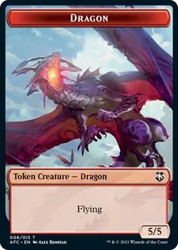 0006 Dragon // Dragon Spirit Double-Sided Token T Commander: Adventures in the Forgotten Realms