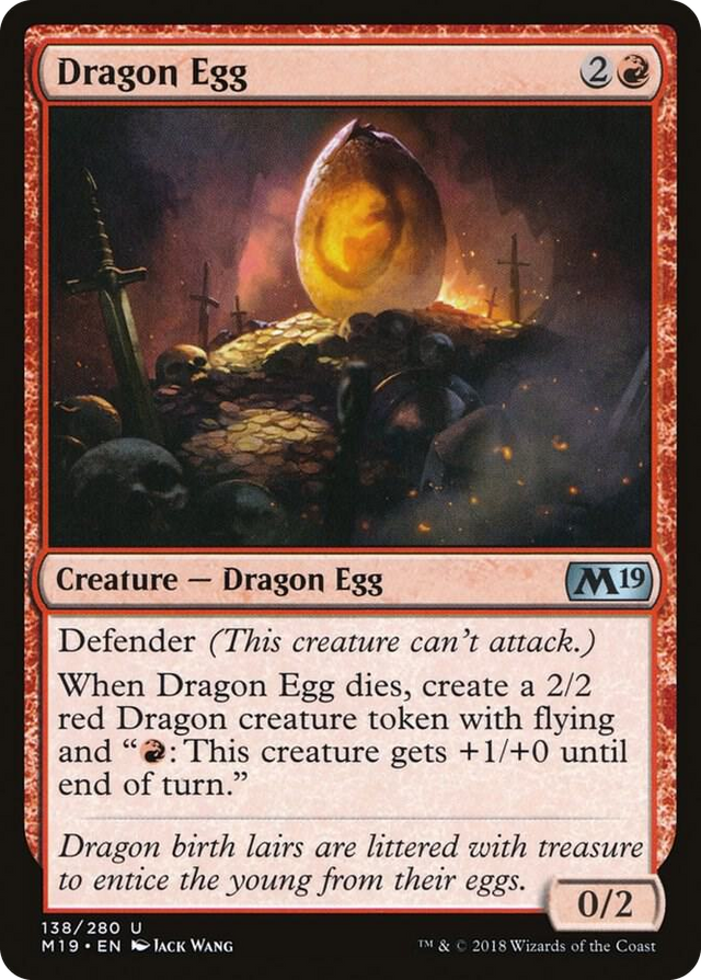 0138 Dragon Egg U Core Set 2019