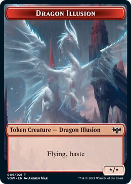 0009 Dragon Illusion Token T Innistrad: Crimson Vow