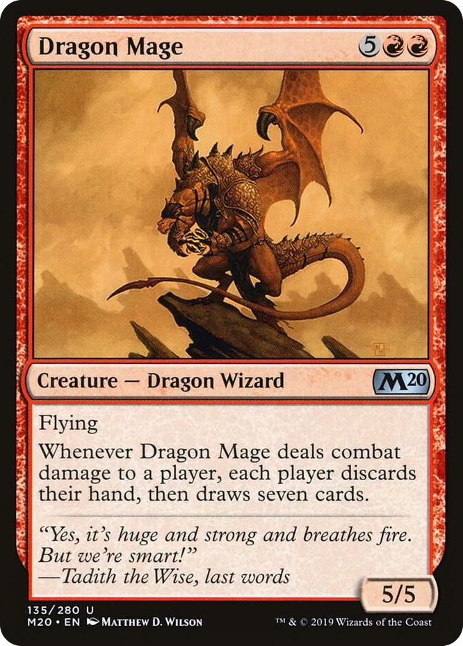0135 Dragon Mage U Core Set 2020