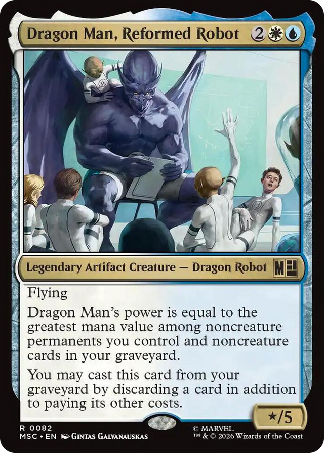 0082 Dragon Man, Reformed Robot R Commander: Marvel Super Heroes
