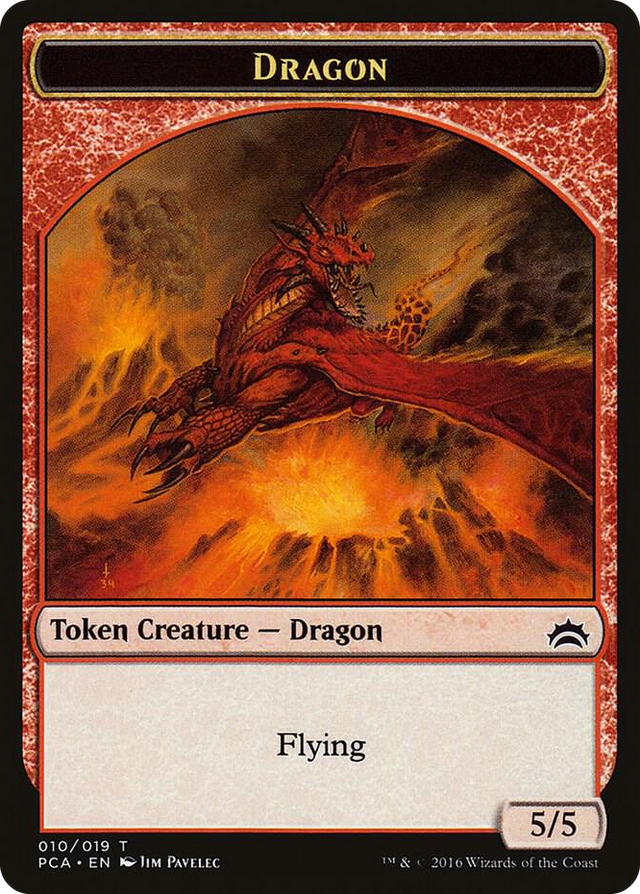 0010 Dragon // Saproling Double-Sided Token T Planechase Anthology