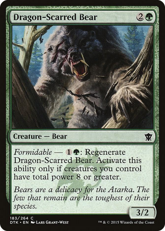 0183 Dragon-Scarred Bear C Dragons of Tarkir