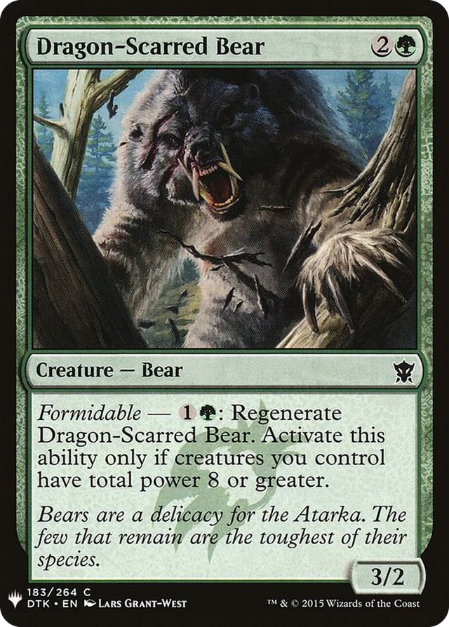 0183 Dragon-Scarred Bear C The List Reprints