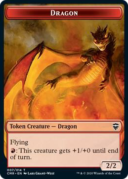 0007 Dragon // Soldier Double-Sided Token T Commander Legends
