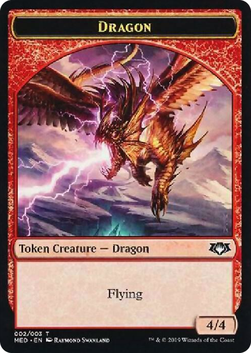 0002 Dragon Token T Mythic Edition: War of the Spark