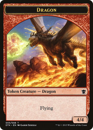 0005 Dragon Token T Dragons of Tarkir
