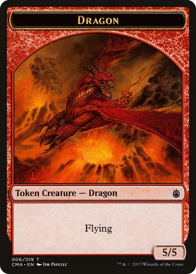 0006 Dragon Token (006) T Commander Anthology