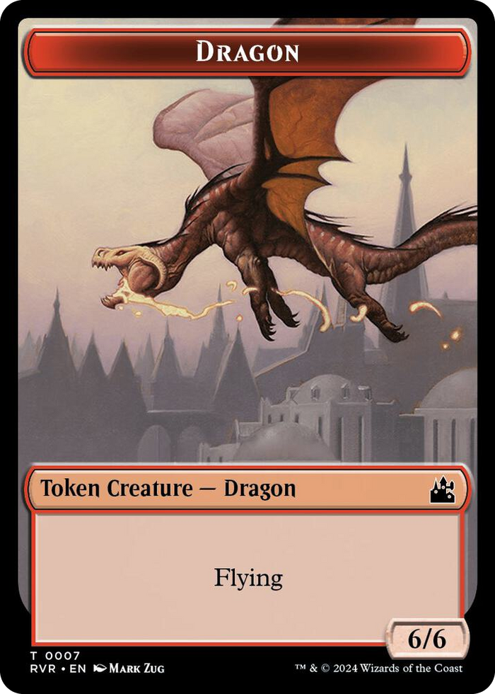Dragon Token #7 T - Ravnica Remastered Pokemon card