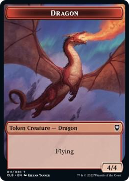 0011 Dragon Token T Commander Legends: Battle for Baldur's Gate