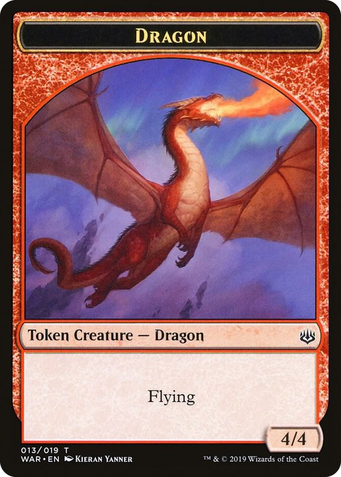 0013 Dragon Token T War of the Spark