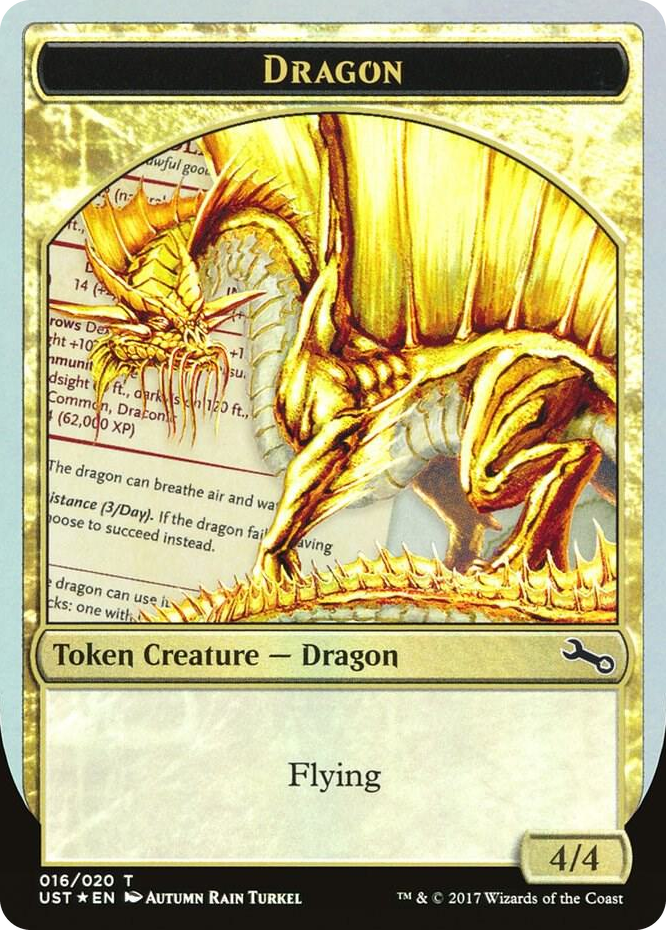0016 Dragon Token (Gold) T Unstable