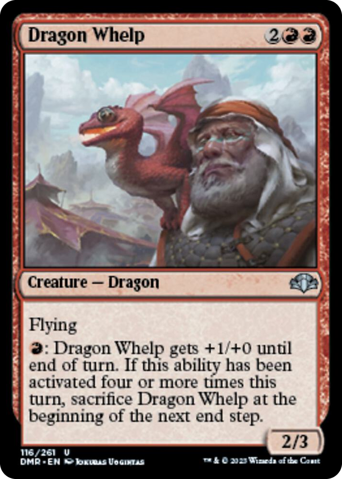 Dragon Whelp #116 U - Dominaria Remastered Pokemon card