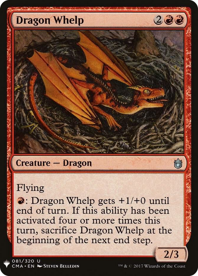0081 Dragon Whelp (CMA) U The List Reprints