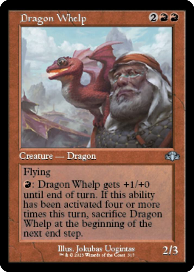 0317 Dragon Whelp (Retro Frame) U Dominaria Remastered