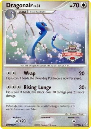 0052 Dragonair - 52/146 (State Championships) Promo League & Championship Cards