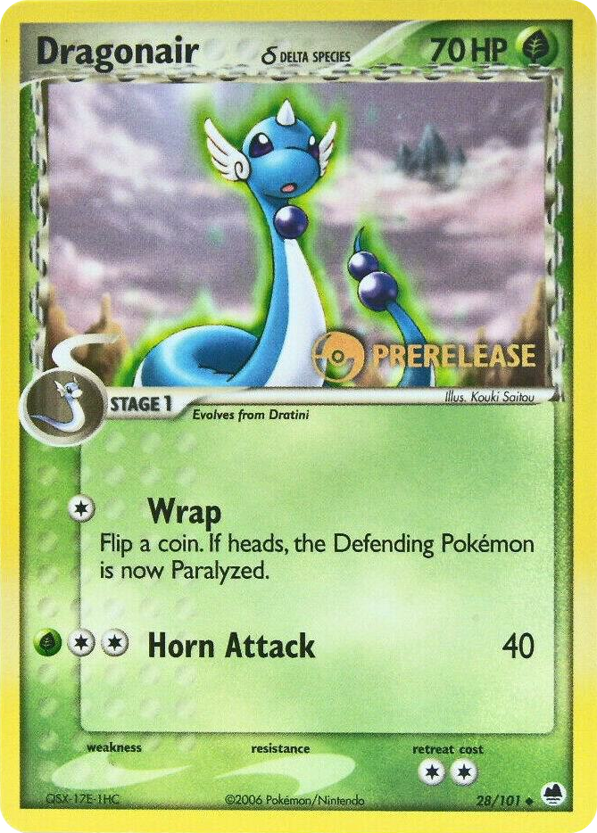 0028 Dragonair (Delta Species) - 28/101 (Prerelease) Promo Nintendo Promos