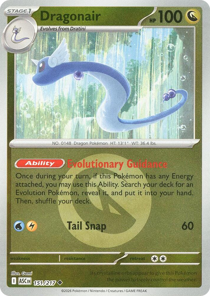 0151 Dragonair (Energy Symbol Pattern) Uncommon Ascended Heroes