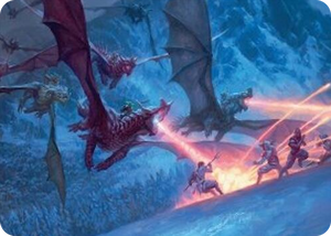 0022 Dragonback Assault Art Card (22/54) S Art Series: Tarkir: Dragonstorm