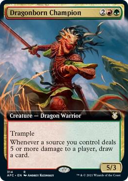 0314 Dragonborn Champion (Extended Art) R Commander: Adventures in the Forgotten Realms
