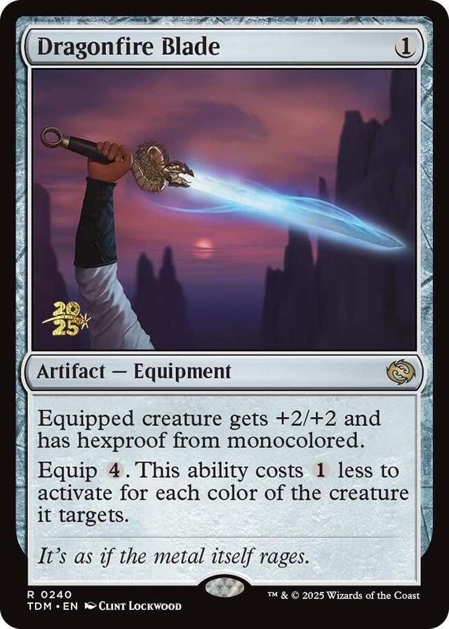 0240 Dragonfire Blade R Prerelease Cards