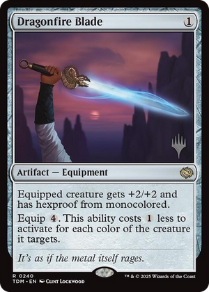 0240 Dragonfire Blade R Promo Pack: Tarkir: Dragonstorm