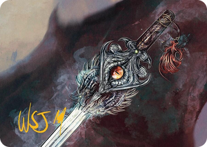 0040 Dragonfire Blade Art Card (40/54) (Gold-Stamped Signature) S Art Series: Tarkir: Dragonstorm