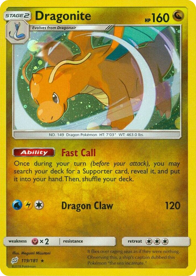 0119 Dragonite - 119/181 (Cosmos Holo) Promo Miscellaneous Cards & Products