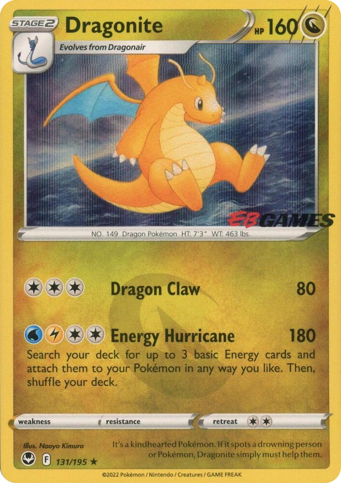 0131 Dragonite - 131/195 (EB Games Exclusive) Promo Miscellaneous Cards & Products