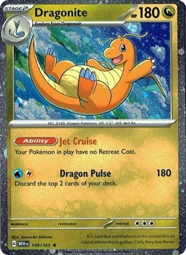 0149 Dragonite 149/165 (Cosmos Holo) Rare Miscellaneous Cards & Products