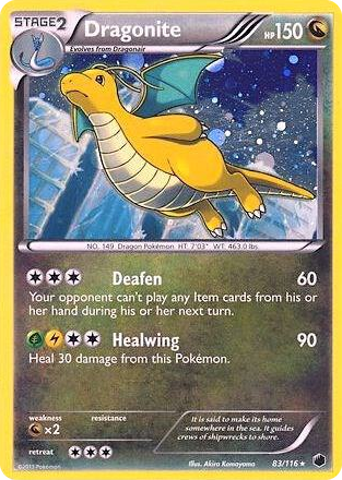 0083 Dragonite - 83/116 (Cosmos Holo) Promo Blister Exclusives