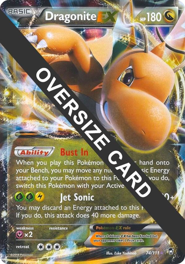 0074 Dragonite EX Promo Jumbo Cards