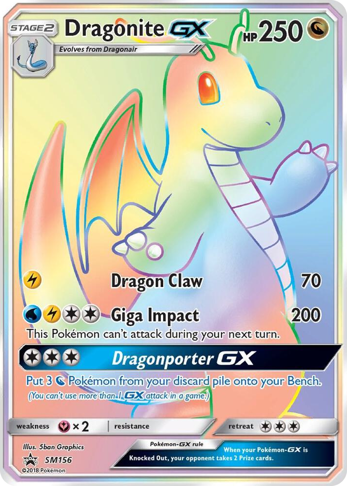 SM156 Dragonite GX - SM156 Promo SM Promos