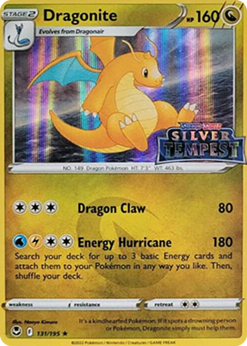 0131 Dragonite (Silver Tempest Stamped) Holo Rare Sword & Shield Promo Cards