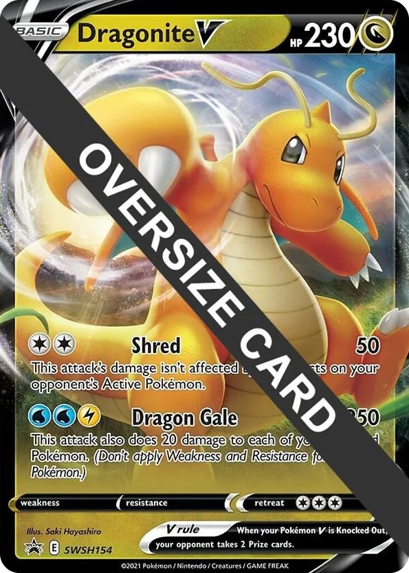 0154 Dragonite V - SWSH154 Promo Jumbo Cards