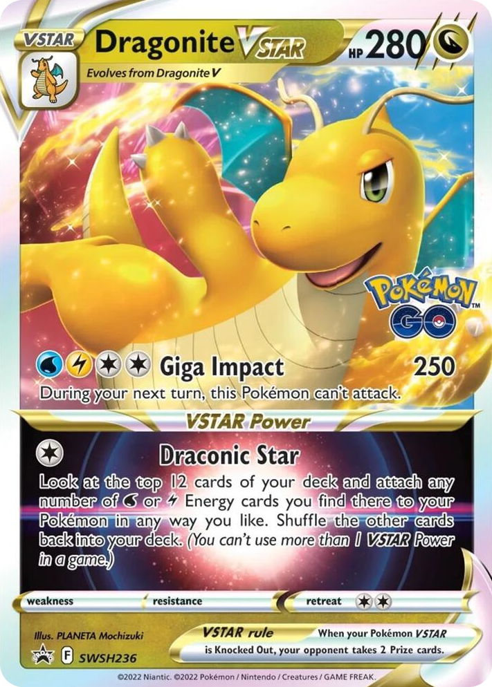 0236 Dragonite VSTAR - SWSH236 Promo Sword & Shield Promo Cards