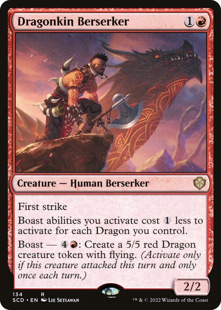 0134 Dragonkin Berserker R Starter Commander Decks