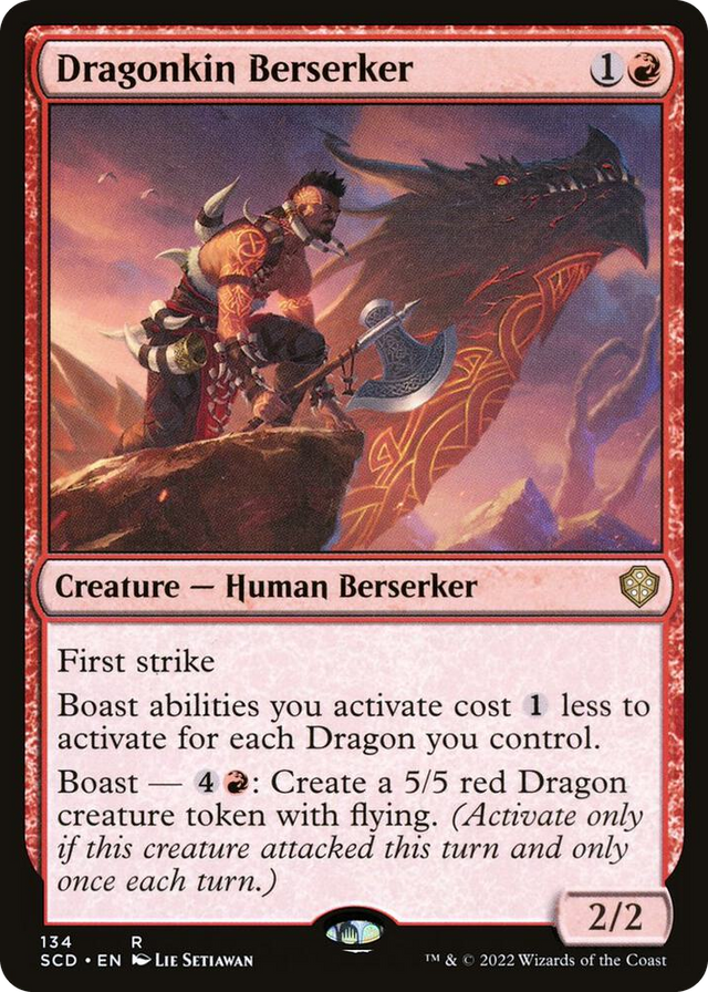 0134 Dragonkin Berserker R Starter Commander Decks