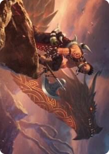 0032 Dragonkin Berserker Art Card S Art Series: Kaldheim