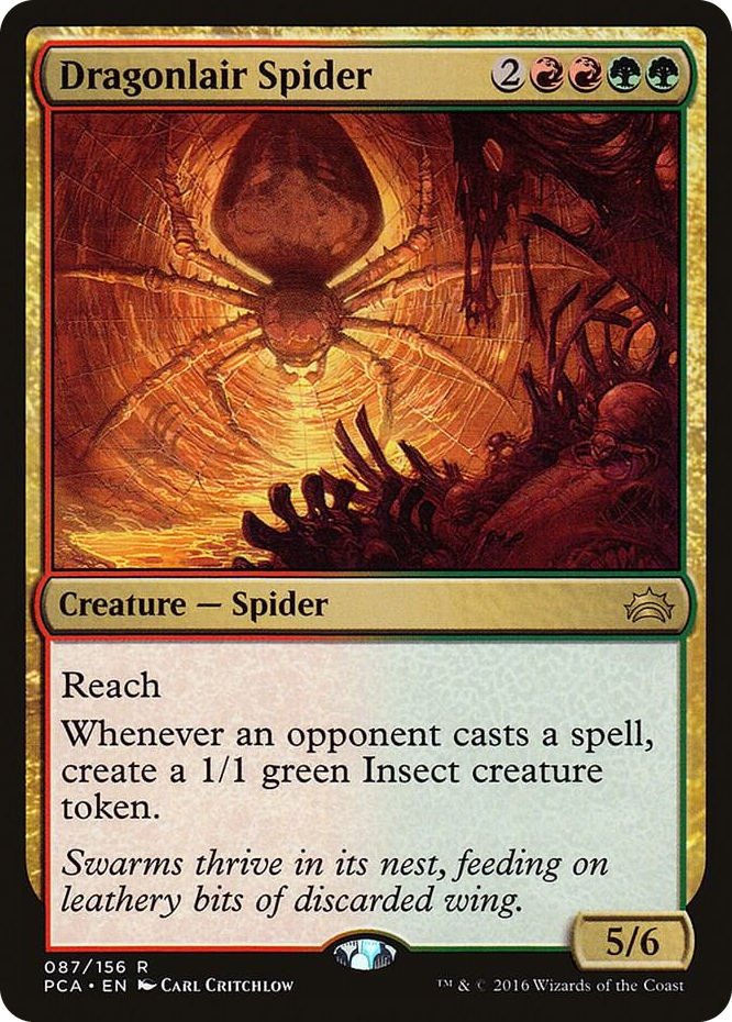 Dragonlair Spider #87 R - Planechase Anthology Pokemon card