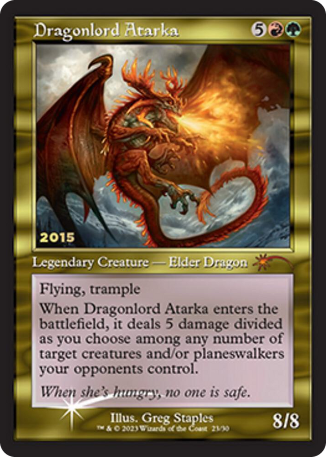 0023 Dragonlord Atarka P 30th Anniversary Promos
