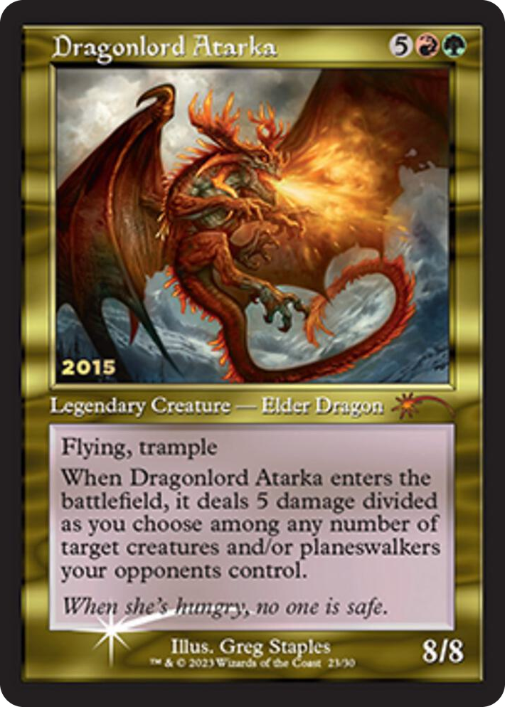 0023 Dragonlord Atarka P 30th Anniversary Promos