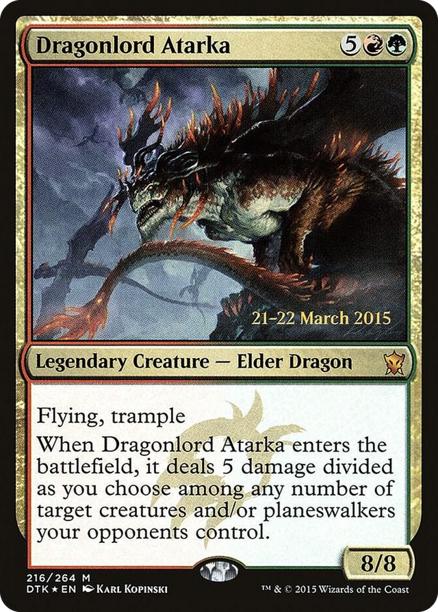 0216 Dragonlord Atarka M Prerelease Cards