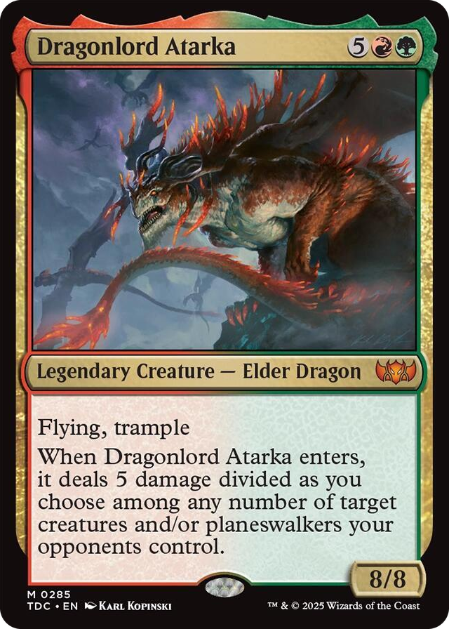0285 Dragonlord Atarka M Commander: Tarkir: Dragonstorm