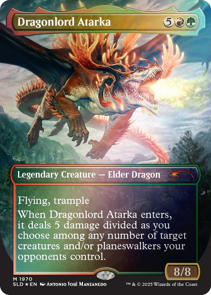 Dragonlord Atarka (Rainbow Foil) #1970 M - Secret Lair Drop Series Pokemon card