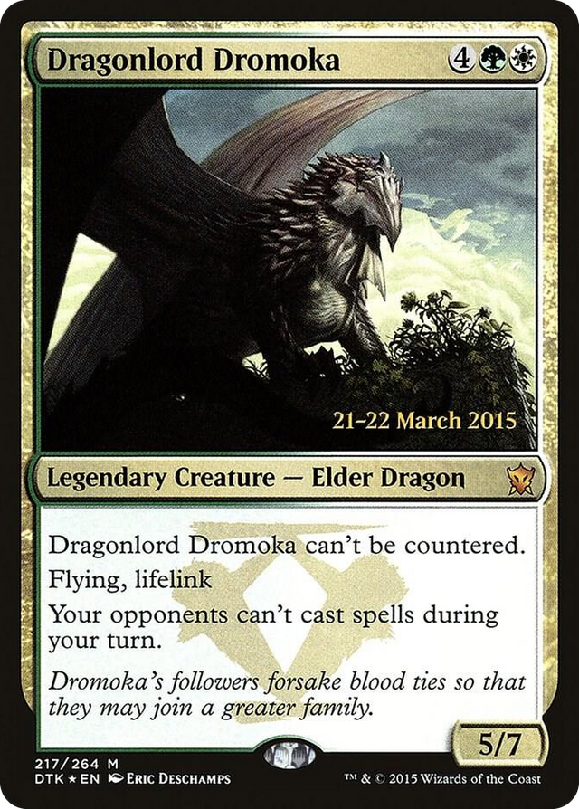 0217 Dragonlord Dromoka M Prerelease Cards